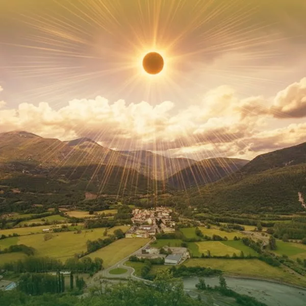 Eclipse Solar 2026 visto desde el Valle de Benasque