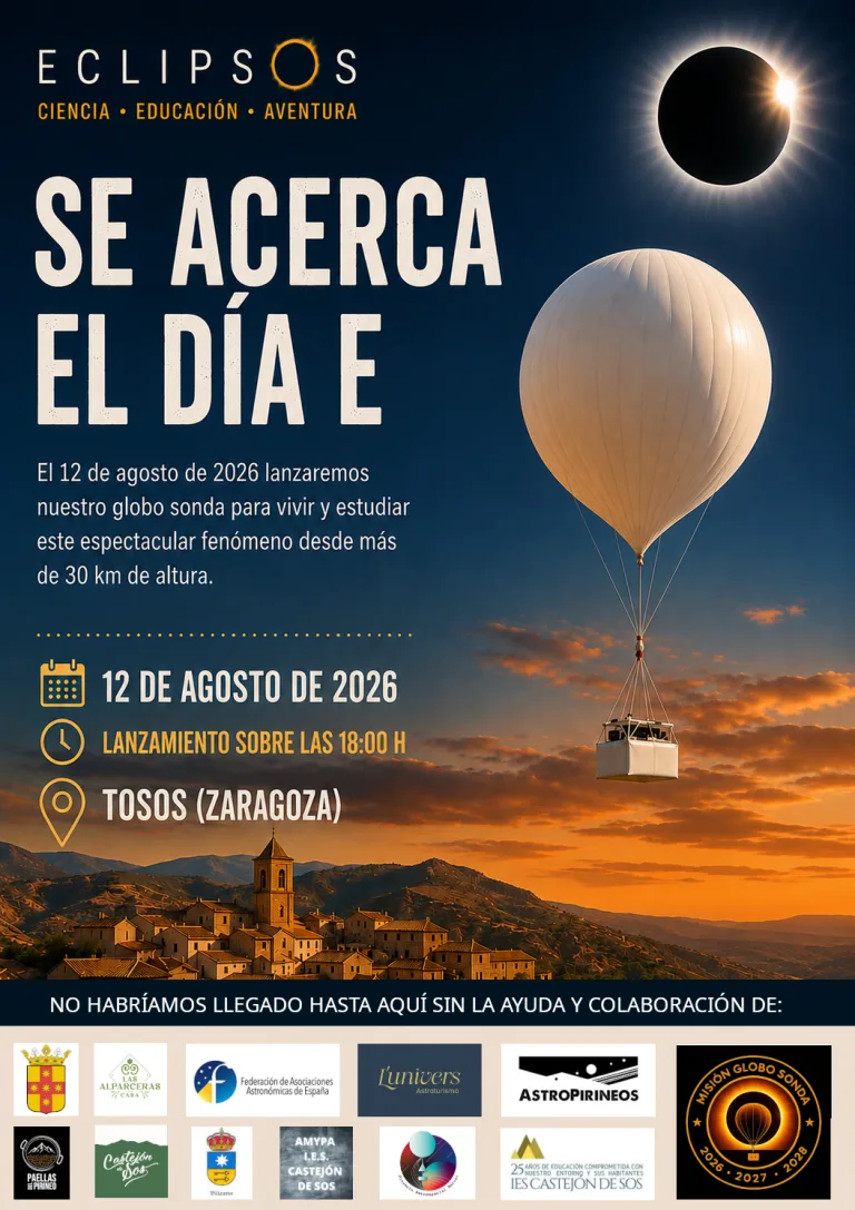 Lanzamiento definitivo globo sonda eclipse